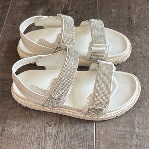 Madden Girl Sandals with Rhinestone Straps